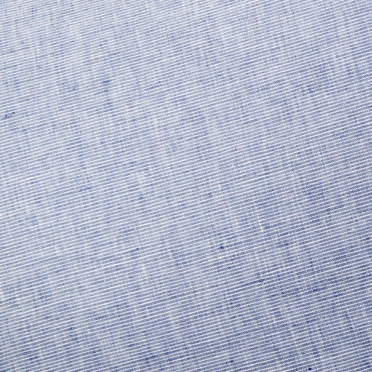 INN natural linen bedding blue detail